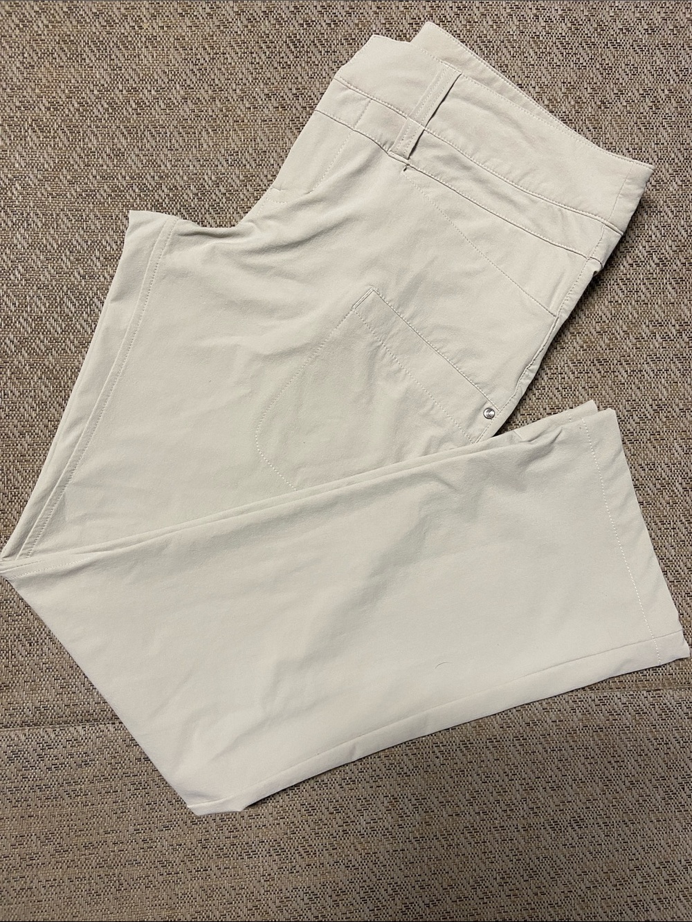 LOLE Light Beige Ivory Casual Pants 8 Flattering Pockets